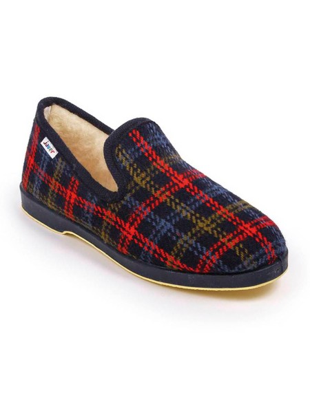 Zapatillas de casa de cuadros