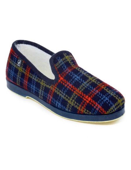 Zapatillas de casa de cuadros