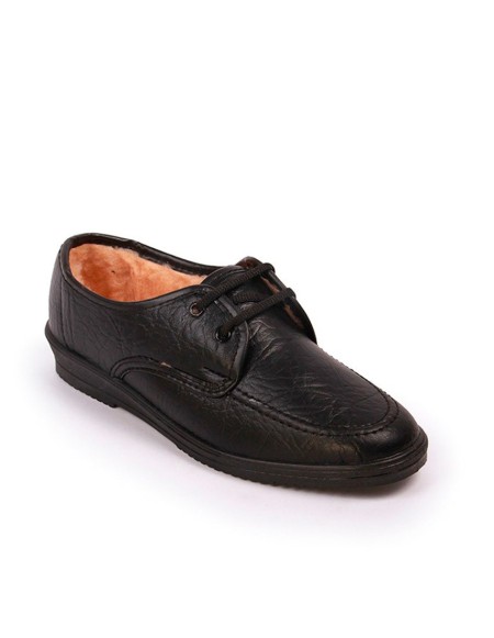 Zapatos clásicos con cordones mujer negros
