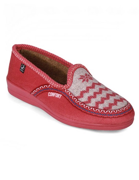 Zapatillas de casa cerradas malva