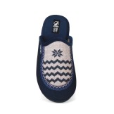 Zapatillas casa abiertas confort marino