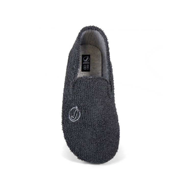 Zapatillas casa caucho natural cerradas gris