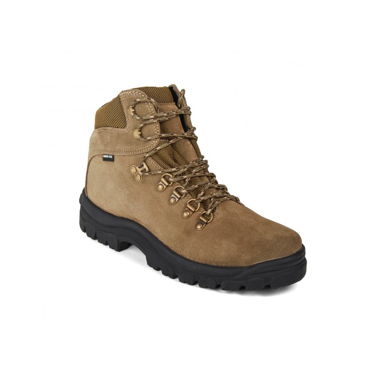 Botas trekking montaña serraje hidrofugado verde