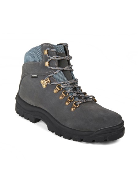 Botas trekking montaña serraje hidrofugado gris