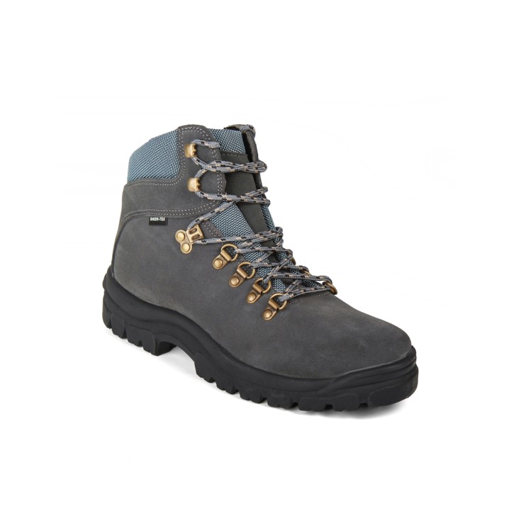 Botas trekking montaña serraje hidrofugado gris