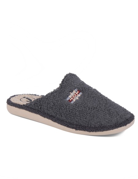 Zapatilla de casa suela EVA especial parquet gris