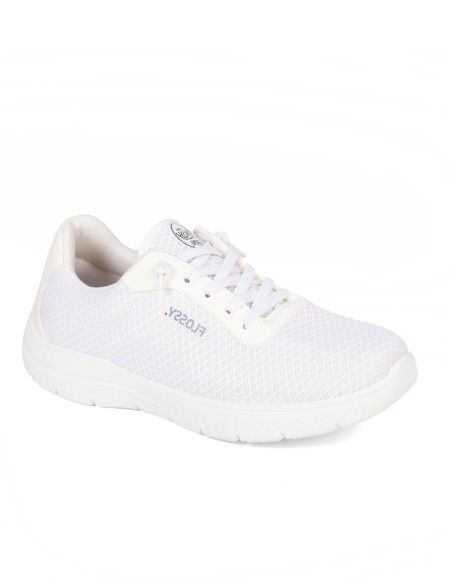 Zapatillas color blanco sin cordones