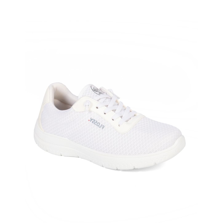 Zapatillas color blanco sin cordones