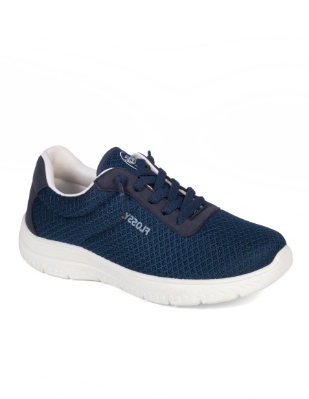 Zapatillas color marino con cordones