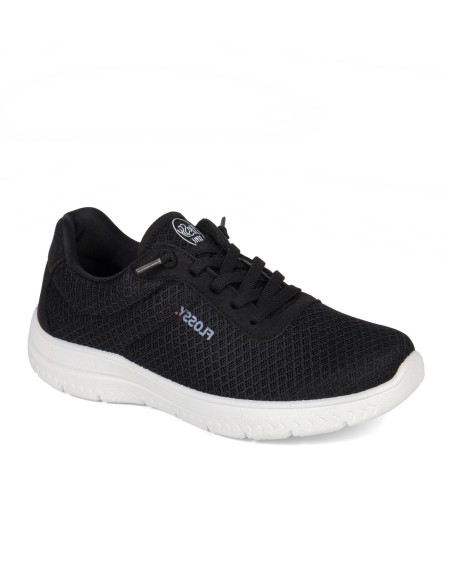 Zapatillas color negro sin cordones