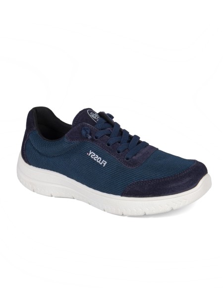 Zapatillas casual streewear cómodas cordones azul marino