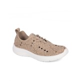 Zapatillas color arena con cordones