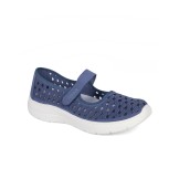 Zapatillas color jeans con tira