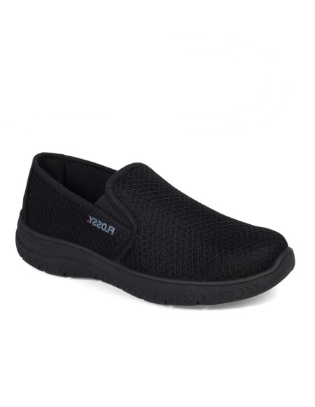 Zapatillas color negro sin cordones