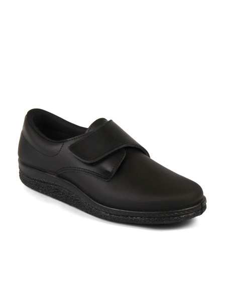 Zapatos anatómicos velcro negro