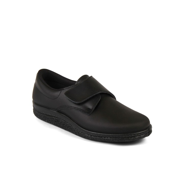 Zapatos anatómicos velcro negro