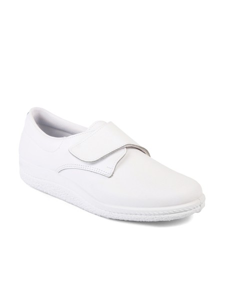 Zapatos anatómicos velcro blanco