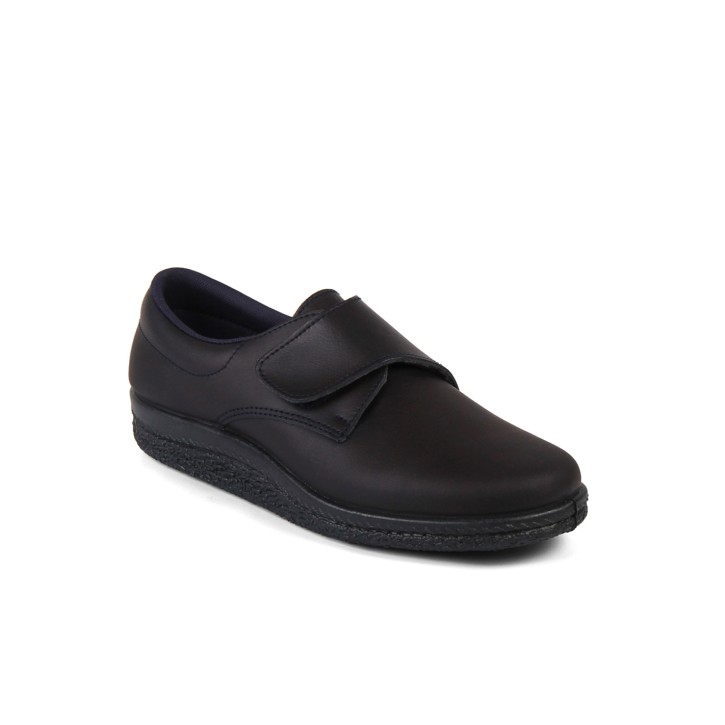 Zapatos anatómicos velcro azul marino
