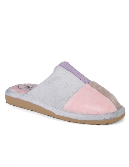 Zapatilla de casa suela EVA especial parquet color rosa