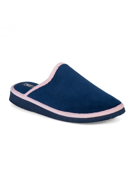 Zapatillas Mujer de casa abierta en color marino con...