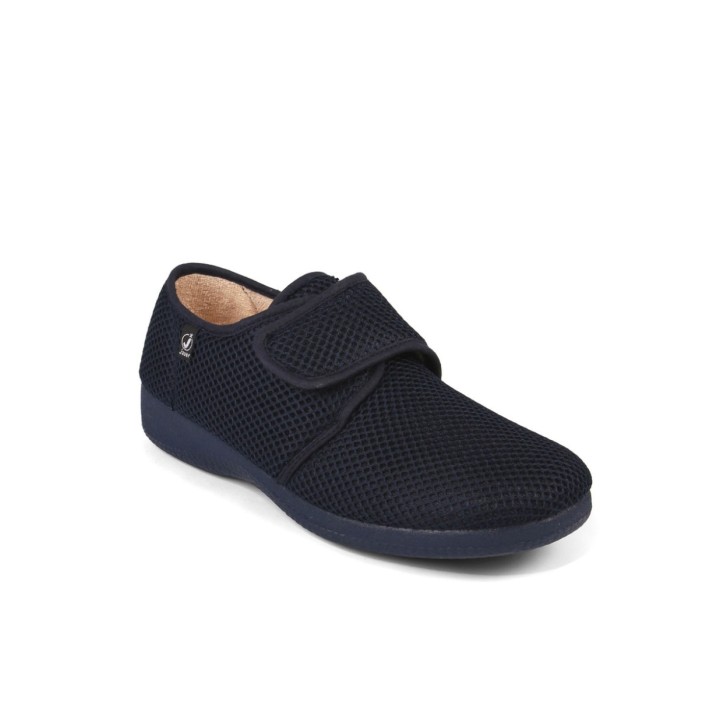 Zapatillas lona con cierre de velcro y vulcanizado