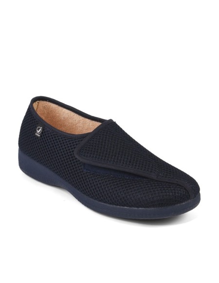 Zapatillas lona con velcro y vulcanizado