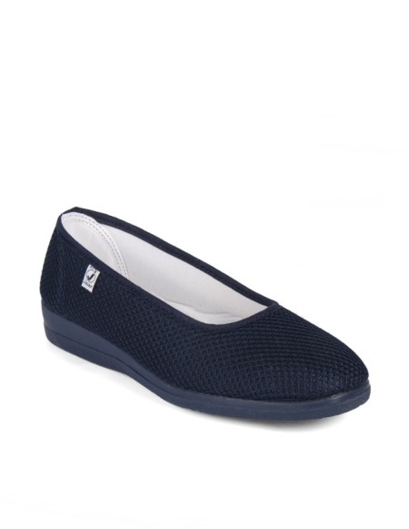 Zapatilla azul marino de lona