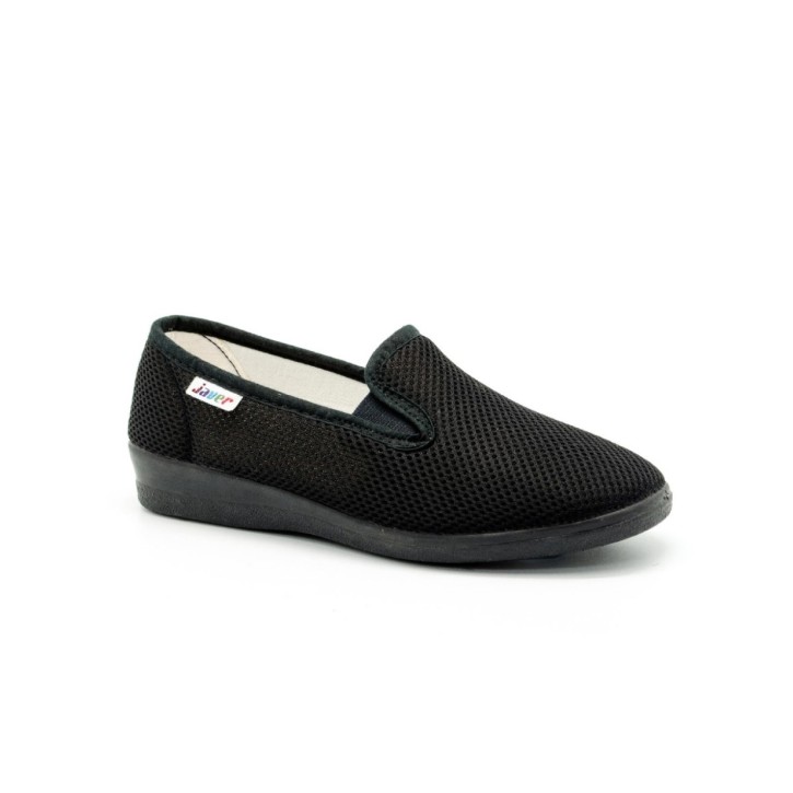 Zapatillas lona con elástico y vulcanizado