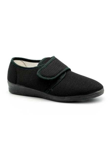 Zapatillas lona con cierre de velcro y vulcanizado
