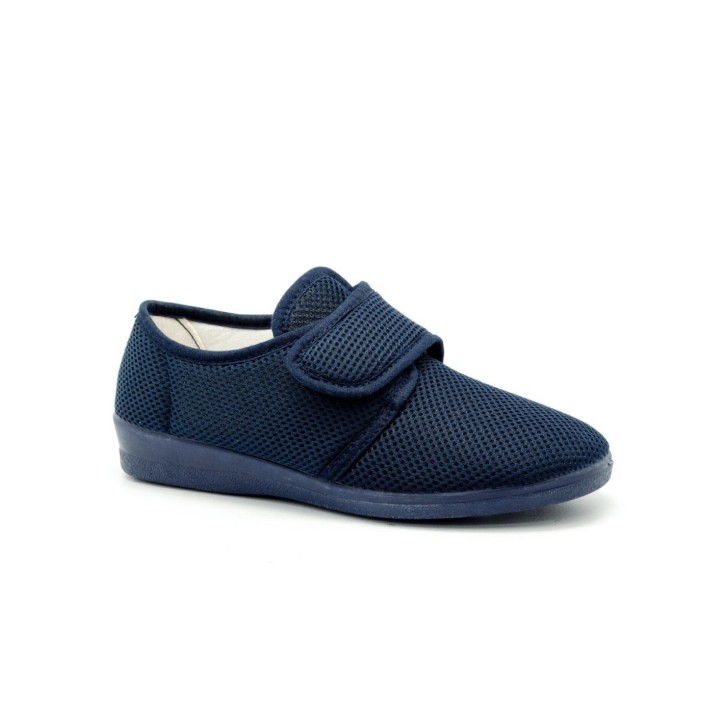 Zapatillas lona con cierre de velcro y vulcanizado