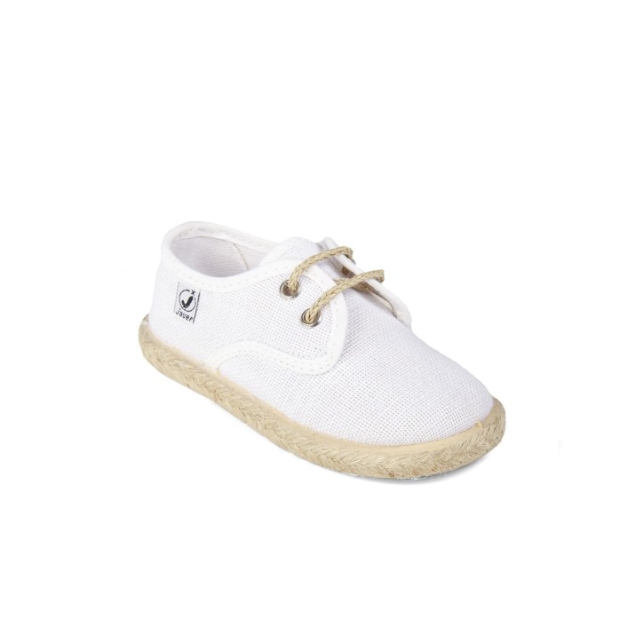 Zapatillas con cordones en color blanco con...