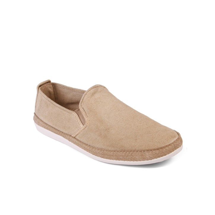 Zapatilla lona con elástico