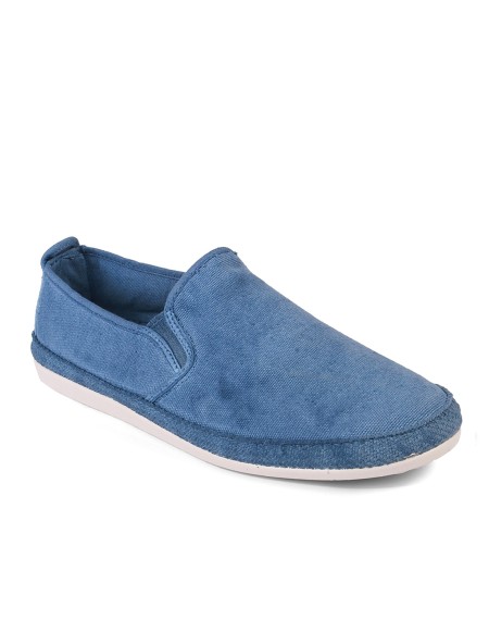Zapatilla lona con elástico