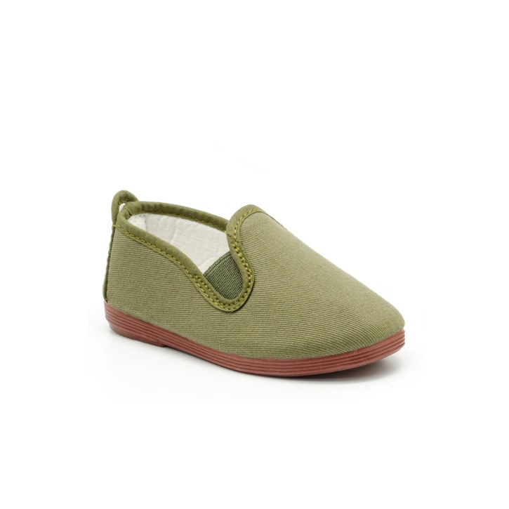 Zapatillas lona kung-fu con elástico