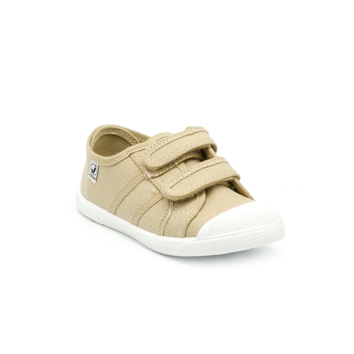 Zapatillas lona deportivas con doble velcro y...