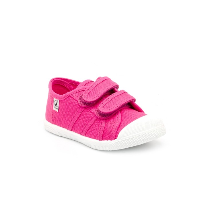 Zapatillas lona deportivas con doble velcro y...