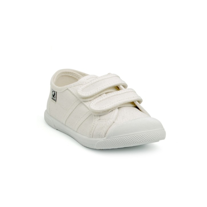 Zapatillas lona deportivas con doble velcro y...