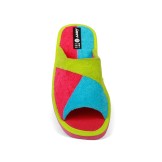 Zapatillas Mujer con puntera abierta de casa multicolor