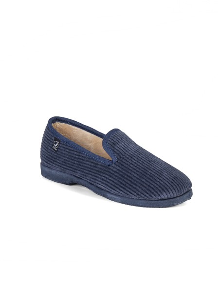 Zapatillas de casa cerradas azul marino