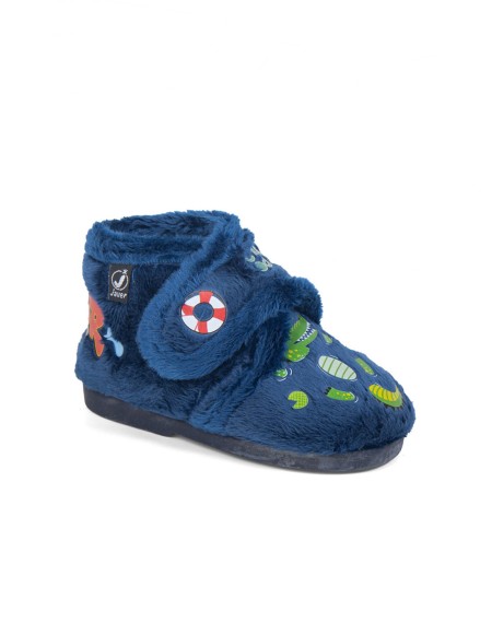 Zapatilla de casa con cierre de velcro cocodrilos