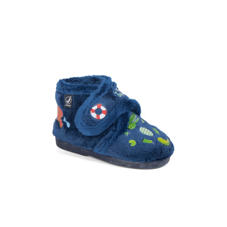Zapatilla de casa con cierre de velcro cocodrilos