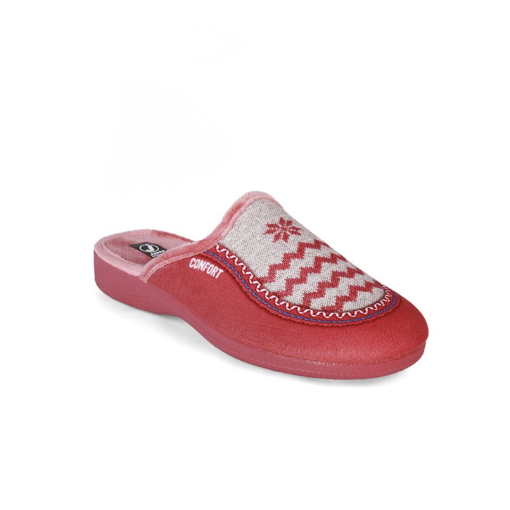 Zapatillas casa abiertas confort malva