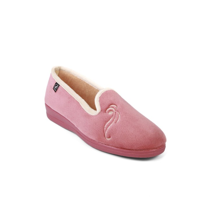 Zapatillas de casa cerradas malvas