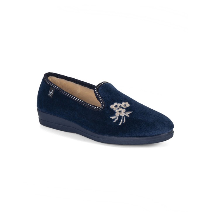 Zapatillas de casa cerradas marino