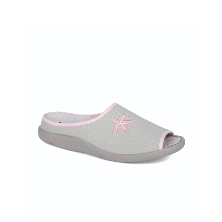 Zapatillas de casa verano mujer puntera abierta