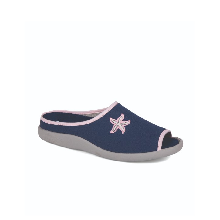 Zapatillas de casa verano mujer puntera abierta