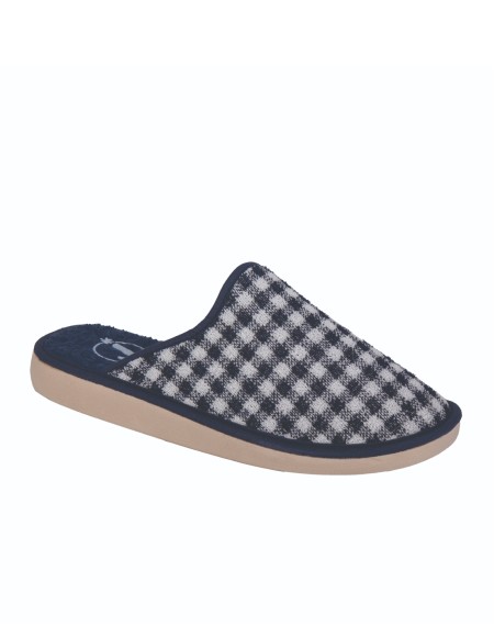 Zapatillas de casa verano mujer puntera cerrada cuadraditos
