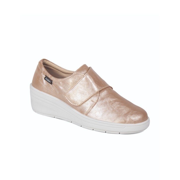 Zapatos con cuña mujer cerradas con velcro