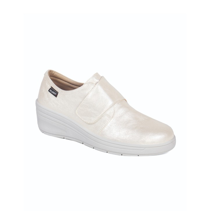 Zapatos con cuña mujer cerradas con velcro