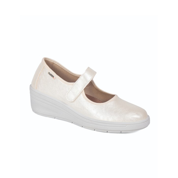 Zapatos con cuña mujer con cinta velcro Flossy